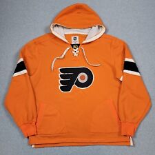 CCM NHL Philadelphia Flyers Hoodie Mens XL Orange Lacer Stitched Logo Outdoor picture