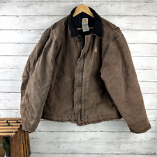 Vintage Carhartt J22 CHT Brown Size XL Quilt Lined Jacket CHESTNUT BROWN picture