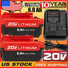 20 Volt Lithium-Ion Battery / Charger for PORTER CABLE 20V Max PCC680L PCC685L picture