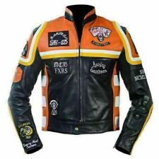 Mickey Rourke HDMM Harley Davidson Jacket - Men's Biker Vintage Leather Jacket picture