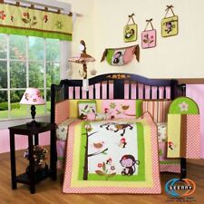 12PCS Bumperless  Monkey Baby Nursery Crib Bedding Sets picture