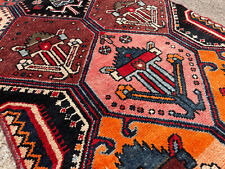 2x8 ANTIQUE RUNNER RUG COLORFUL geometric vintage WOOL HAND-KNOTTED handmade 3x8 picture