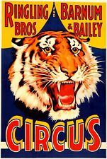 Circus, Clown, Carnivals Ringling Bros Barnum and Bailey Poster Vintage #4 picture