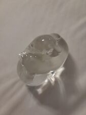 Stueben signed crystal double dog Figurine picture