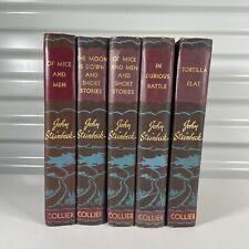 John Steinbeck collection PF Collier & Son Set Of 5 Hardcover 1935 - 1940 picture