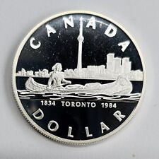 1984 $1 Proof DCAM Canada Silver Dollar Coin in a Capsule picture