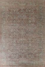 Pre-1900 Vegetable Dye Sultanabad Antique Rug 11'x14' Handmade Dining Room Rug picture