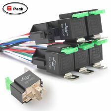 6pcs 5 PIN Automotive Relay Switch Harness - 30Amp Fuse 14 Gauge Hot Wire Set picture