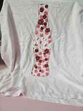 Coca Cola Womens Embroidered Roses Short Sleeve Tee  Size 3XL Light Pink picture