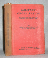 Antique British Military Book Organization & Administration Lindsell 1st Ed 1923 picture