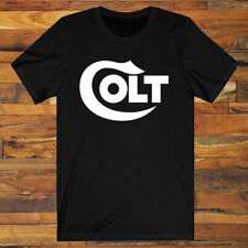 COLT Guns Firearms Logo Symbol Men's Black T-Shirt S to 3XL picture