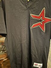 Houston Astros Black Early 2000’s BP Red Star Jersey Size 52 picture