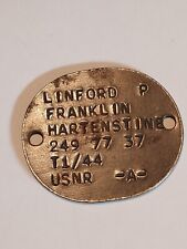 WWII 1944 USNR DOGTAG  - Owner identified -  in USA picture