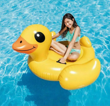 Intex57556  Inflatable Yellow Duck Ride-On Pool Float, 58