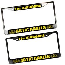 11th Army Airborne Mottos Artic Angels Paratrooper Parachute Metal License Frame picture