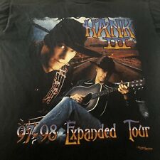 Vintage Hank Williams III Shirt Medium 1990’s Outlaw Country Tour Black Cotton picture