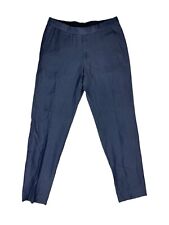 Ermenegildo Zegna Dress Pants LINEN Wool Navy Flat Front Men's 30X30 picture
