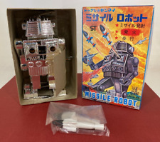 Vintage TPS Toplay Ltd 1970s - Mechanical Missile Robot - Wind Up - Japan - MIB picture