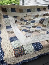 Machine Stitched Quilt 90x89 Very Good Condition picture