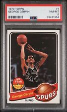 1979 Topps George Gervin #1 PSA 8 NM-MT HOF Beautifully CENTERED picture