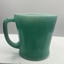 Vintage Fire King Oven Ware Made in USA Turquoise D Handle Mug Cup picture