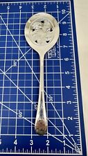 Vintage Silver-plated Serving Spoon with Acorn Design, Italy, Marked SB picture