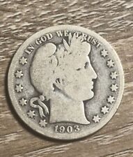 1903-S San Francisco Mint Silver Barber Half Dollar. Better Date picture
