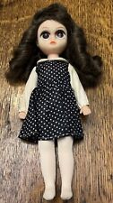 Vtg. Susie Sad Eyes Doll 1960’s/ Dark Brown Hair & Brown Eyes/ Original Clothes picture