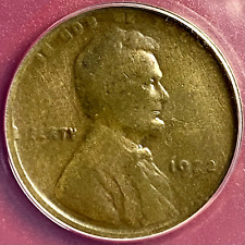 ANACS FINE 1922-NO D DIE 2 STRONG REV LINCOLN WHEAT CENT CLEANED picture