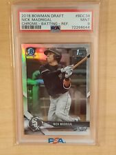 2018 1st Bowman Draft Nick Madrigal Chrome Batting Refractor Rookie PSA Mint 9 picture