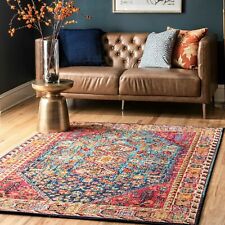 nuLOOM Traditional Vintage Vibrant Area Rug in Red, Blue, Orange Multi picture