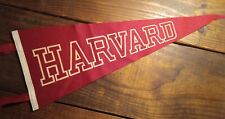 Vintage HARVARD Pennant Raised Letters Chipenco’s Chicago Pennant Co. 23” Long picture