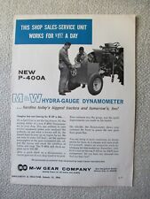 1966 Print AD M&W P-400A Hydra-gauge Dynamometer 11X8