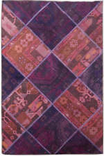 4' x 5' Multi Color Antique Traditional Patchwork Rug 22079 picture