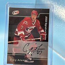 2001-02 ITG Be A Player Signature Series Auto Craig Adams #033 Auto picture
