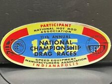 VRHTF NHRA VTG STYLE COOL 1965 PARTICIPANT 11TH ANNUAL NATIONAL CHAMPS  2