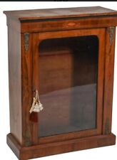 antique French wooden vitrine display cabinet. picture