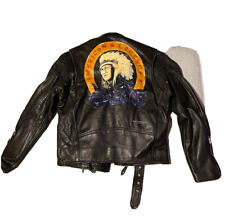 Vintage Vanguard American Legend Handpainted London U.K. Leather Jacket picture
