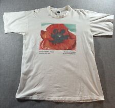 Vintage Georgia O’Keefe Poppy Art Shirt XL Modernism Painter Single Stitch USA  picture