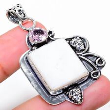Mother Of Pearl Gemstone 925 Sterling Silver Jewelry Pendant 2.09