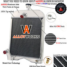 3 Row Aluminum Radiator For Ford Tractor For Ford 2N 8N 9N Models AR2018 437821 picture