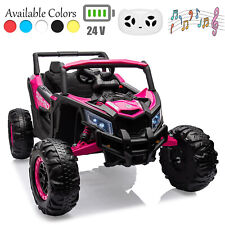 24V Power Wheels Gifts for Kids Ride on UTV Car Remote Control Toys Electric picture