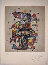 Joan Miro COA Vintage Signed Art Print on Paper Limited Edition Signed picture