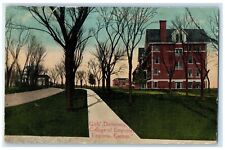 1916 Girls Dormitory College Emporia Building Emporia Kansas KS Vintage Postcard picture