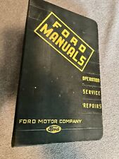Vintage Repair Manuals Ford V8 V6 Engine Trans & Fuel Systems 1937 + Rare Binder picture