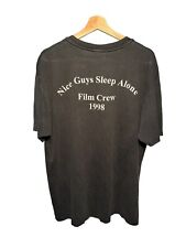 Vintage 1998 Nice Guys Sleep Alone Movie Film Crew T-Shirt Black Very Rare XL picture