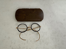 Antique Bausch & Lomb Artshell Spectacles / Glasses w/ Cow Jumped Over Moon Case picture
