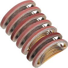 24PCS 1/2x18 inch Sanding Belts 40 60 80-240 Grit Air File Belt Sander Sandpaper picture