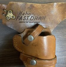 Vintage Hahn 45 Fast Draw Leather Belt Genuine Top Grain Cowhide S&W Holster picture