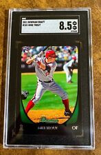 2011 Bowman Draft #101 Mike Trout Angels RC Rookie SGC 8.5 NM-MT+ picture